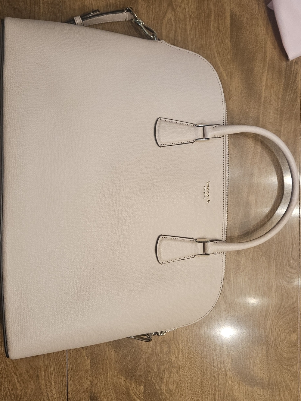 kate spade Light Pink Leather Laptop Carrier Satchel